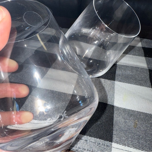 Nude Balance Wine Decanter & (4) Glasses Set Glass Gorgeous New No Box $300 Ret - Picture 4 of 10